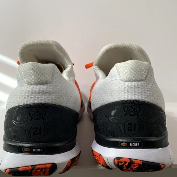 Nike Men’s Orange Free Trainer V7 Oklahoma State Low Top Lace Up Sneakers Sz 17 main image 13